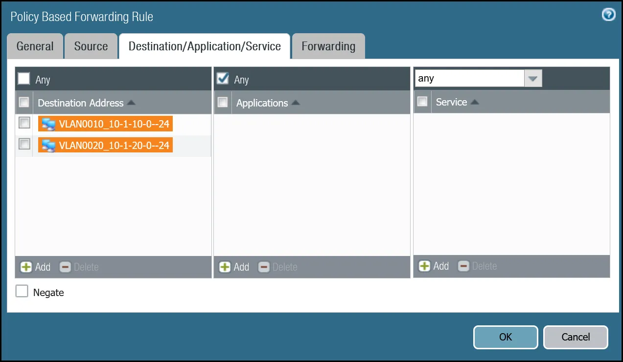 PBF: Trust to Cloudflare WAN via tunnel.1 - Destinations