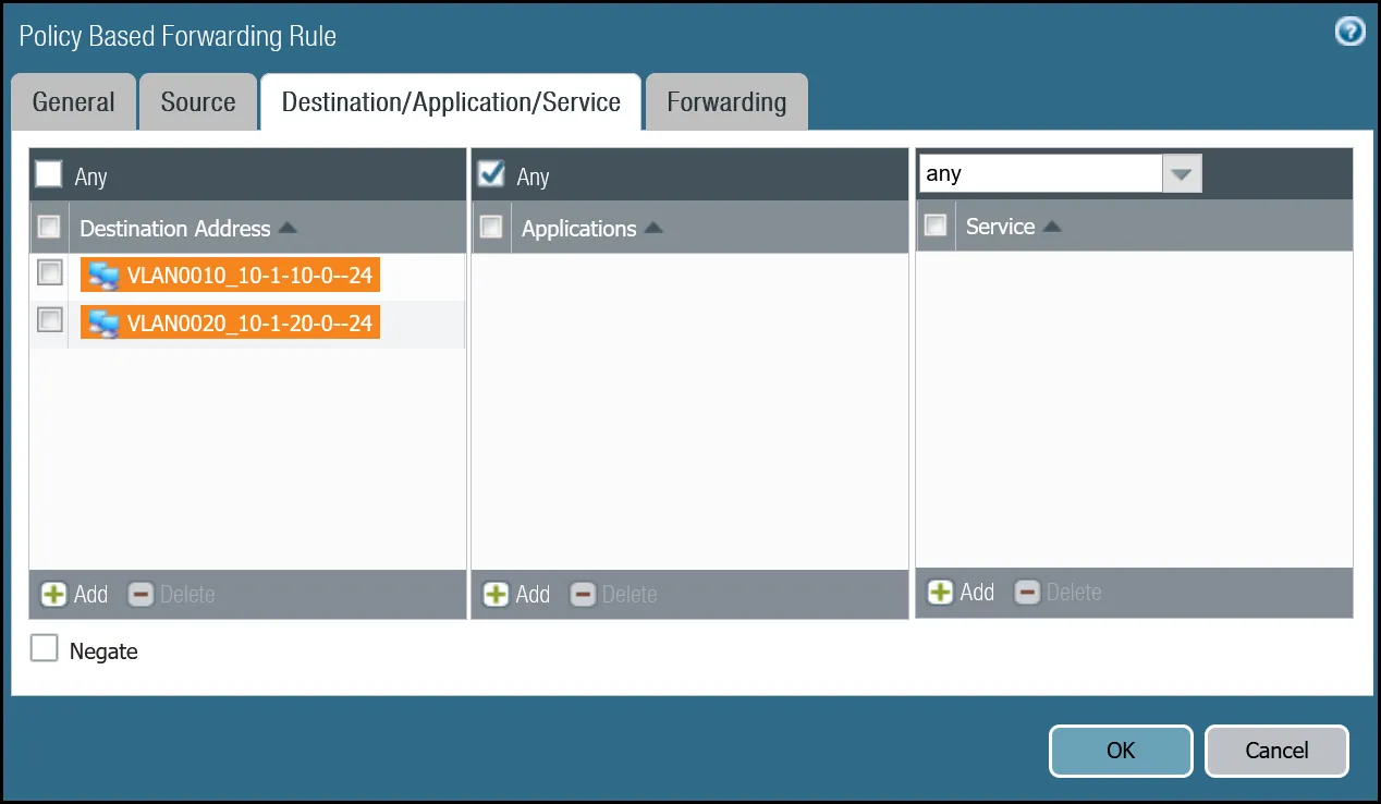 PBF: Trust to Cloudflare WAN via tunnel.2 - Destinations