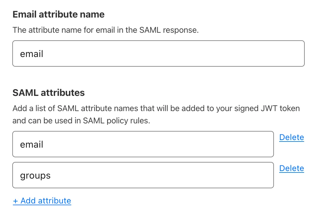 Adding optional SAML attributes in Cloudflare One