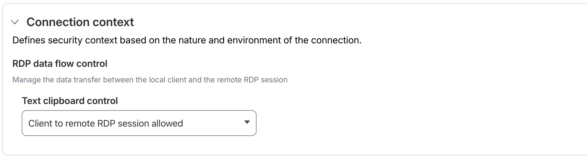 Enable users to copy and paste content from their local machine to remote RDP sessions in the Cloudflare One dashboard